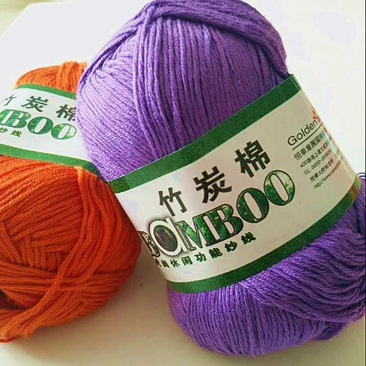 1 Ball 50g 145 Meters High Quality Soft Natural Bamboo and Cotton Yarn