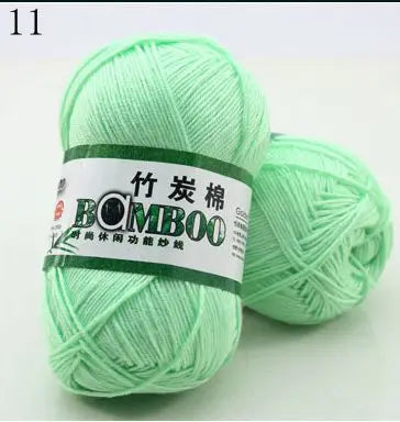 1 Ball 50g 145 Meters High Quality Soft Natural Bamboo and Cotton Yarn