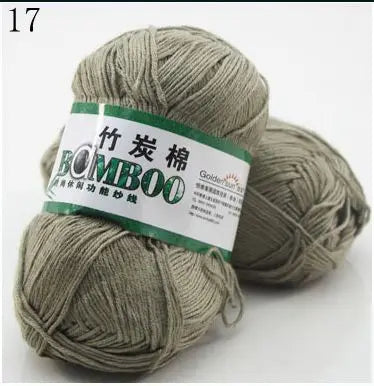 1 Ball 50g 145 Meters High Quality Soft Natural Bamboo and Cotton Yarn