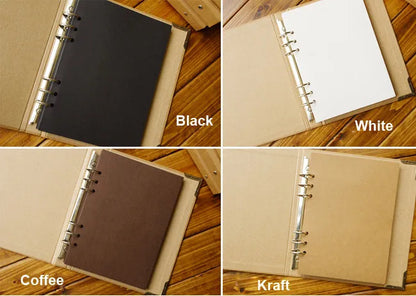 Blank Cover Loose-Leaf Craft Paper Album