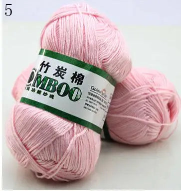 1 Ball 50g 145 Meters High Quality Soft Natural Bamboo and Cotton Yarn