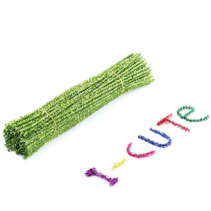 50 or 100Pcs Glitter Pipe Cleaners - 30cm long