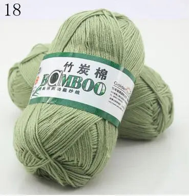 1 Ball 50g 145 Meters High Quality Soft Natural Bamboo and Cotton Yarn
