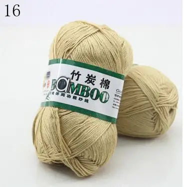 1 Ball 50g 145 Meters High Quality Soft Natural Bamboo and Cotton Yarn