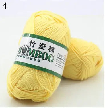 1 Ball 50g 145 Meters High Quality Soft Natural Bamboo and Cotton Yarn