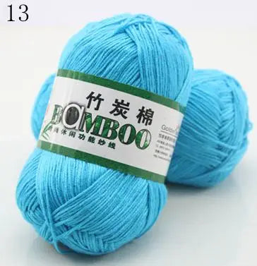 1 Ball 50g 145 Meters High Quality Soft Natural Bamboo and Cotton Yarn