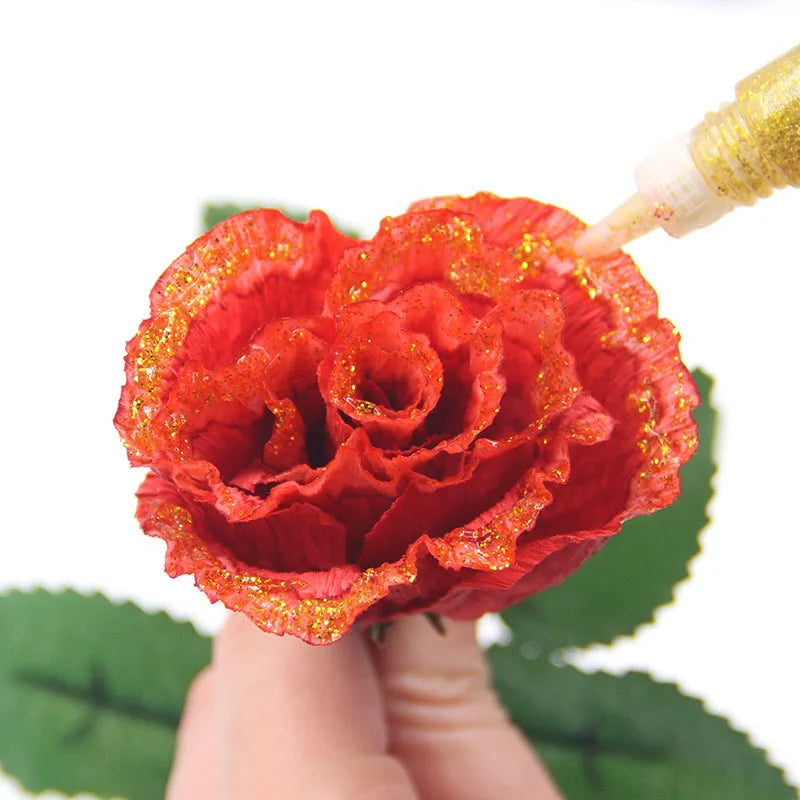 12 Colors Glitter Glue for Paper Crafts