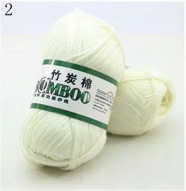 1 Ball 50g 145 Meters High Quality Soft Natural Bamboo and Cotton Yarn