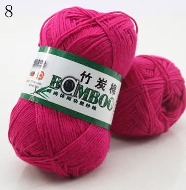1 Ball 50g 145 Meters High Quality Soft Natural Bamboo and Cotton Yarn