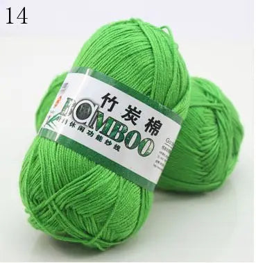 1 Ball 50g 145 Meters High Quality Soft Natural Bamboo and Cotton Yarn