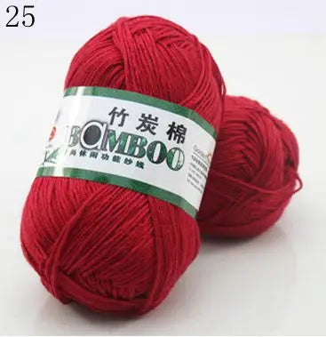 1 Ball 50g 145 Meters High Quality Soft Natural Bamboo and Cotton Yarn