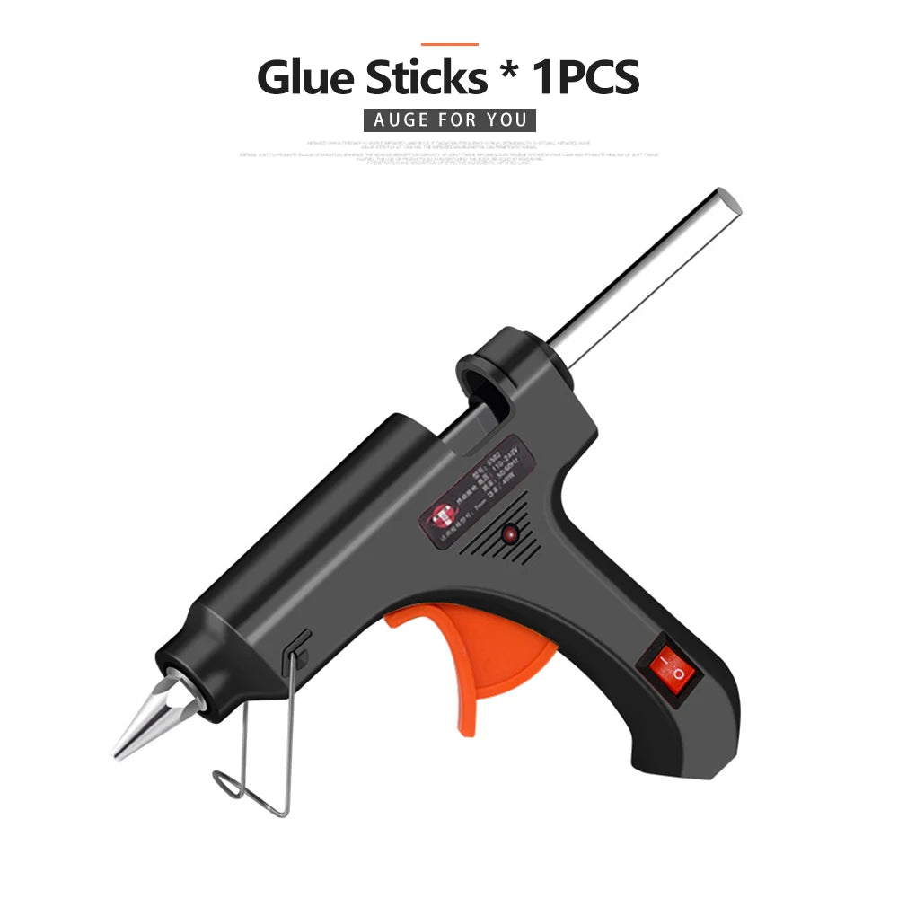 Black hot glue gun 