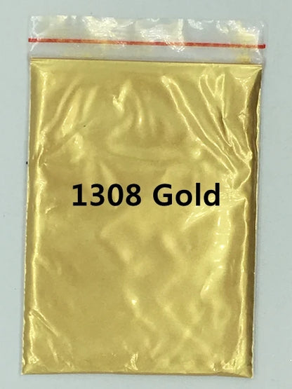 124 Colors of Pearlescent Mica Powdered Pigment in 10g Packets