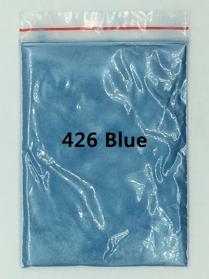 124 Colors of Pearlescent Mica Powdered Pigment in 10g Packets