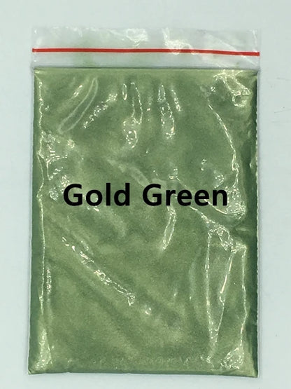 124 Colors of Pearlescent Mica Powdered Pigment in 10g Packets