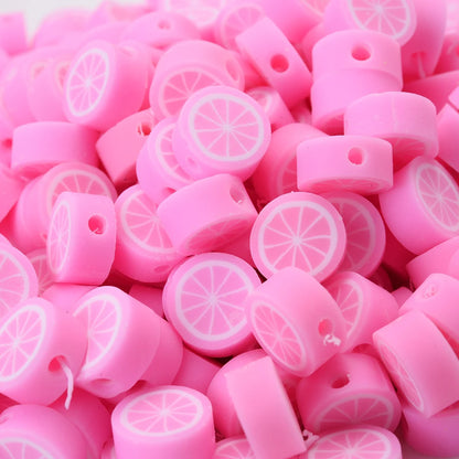 30pcs Polymer Clay Beads - Different Fruits