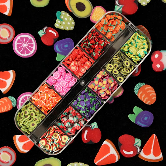 Mixed Fruit Polymer Soft Clay Flakes