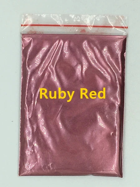 124 Colors of Pearlescent Mica Powdered Pigment in 10g Packets