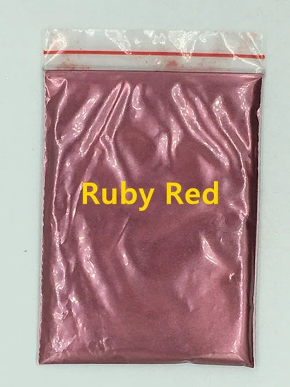 124 Colors of Pearlescent Mica Powdered Pigment in 10g Packets