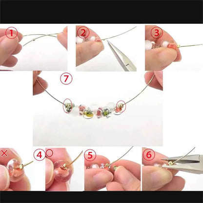 500pcs Ball Crimp End Beads for Jewelry Making