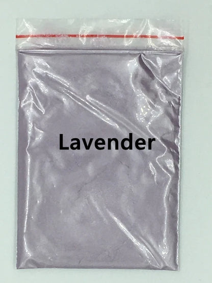124 Colors of Pearlescent Mica Powdered Pigment in 10g Packets
