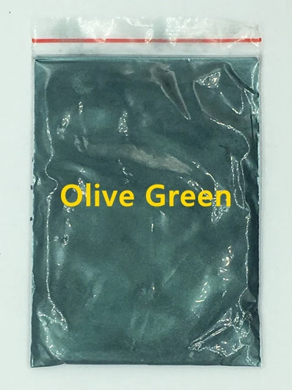 124 Colors of Pearlescent Mica Powdered Pigment in 10g Packets