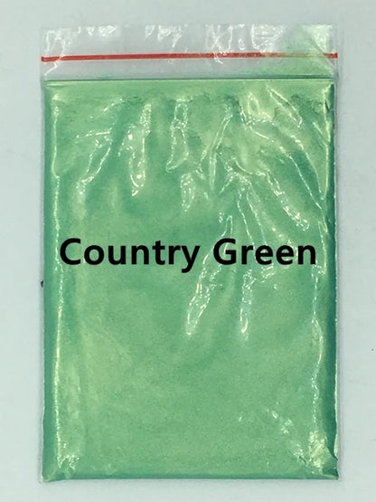 124 Colors of Pearlescent Mica Powdered Pigment in 10g Packets