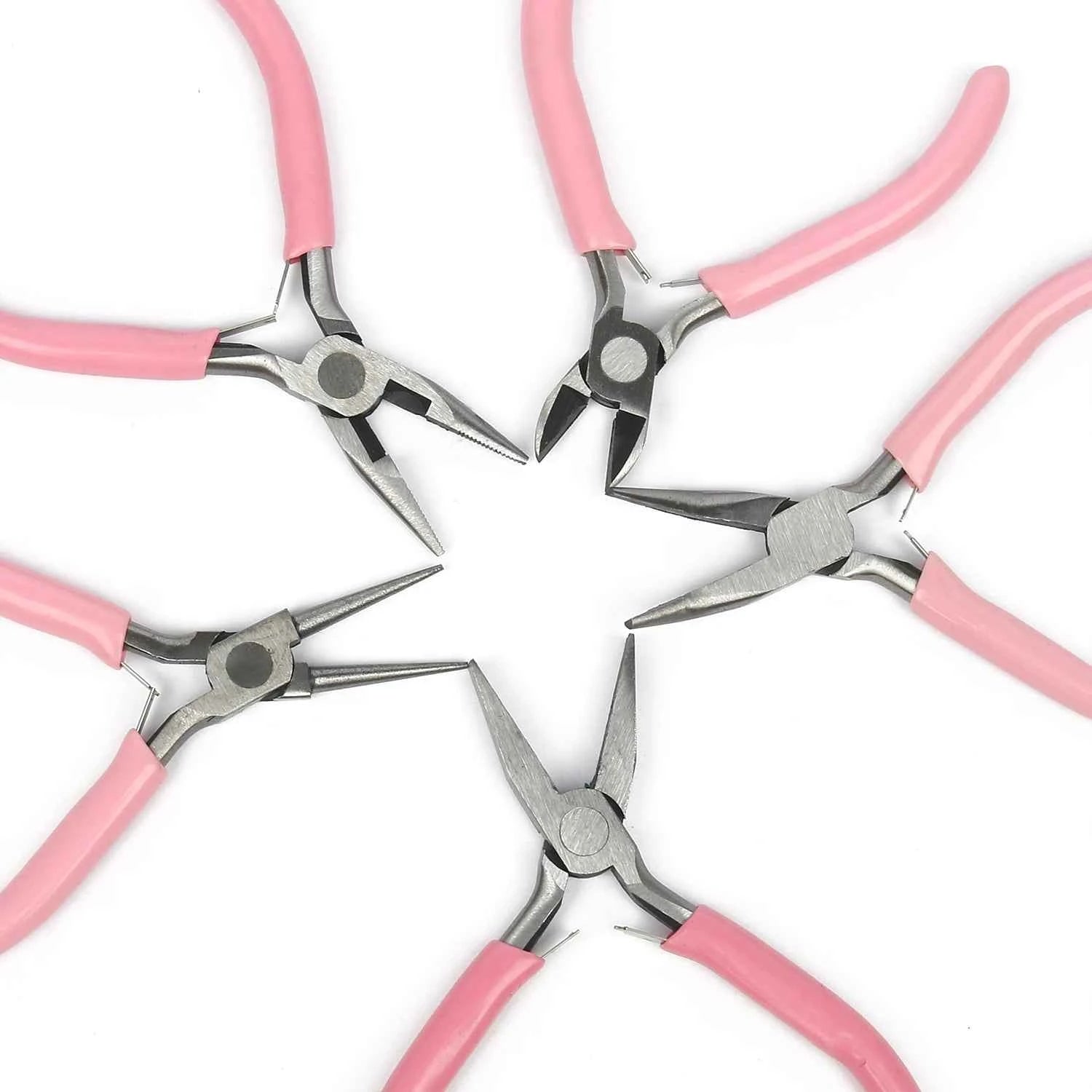 Stainless Steel Pink Jewelry Pliers