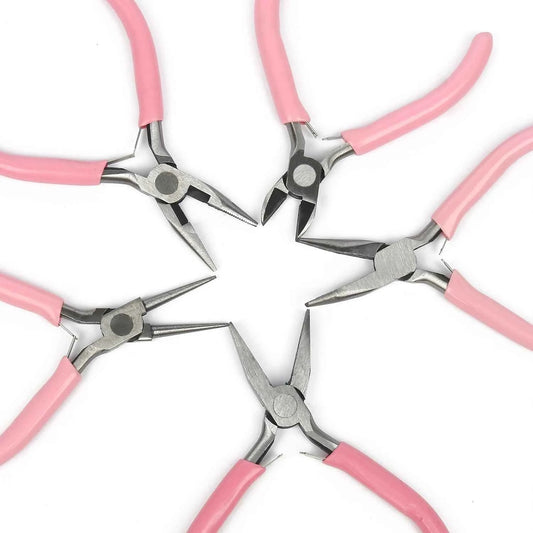 Stainless Steel Pink Jewelry Pliers