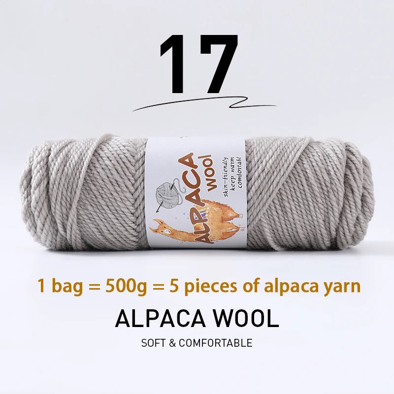 500g (5 pieces) High-Quality Alpaca Wool