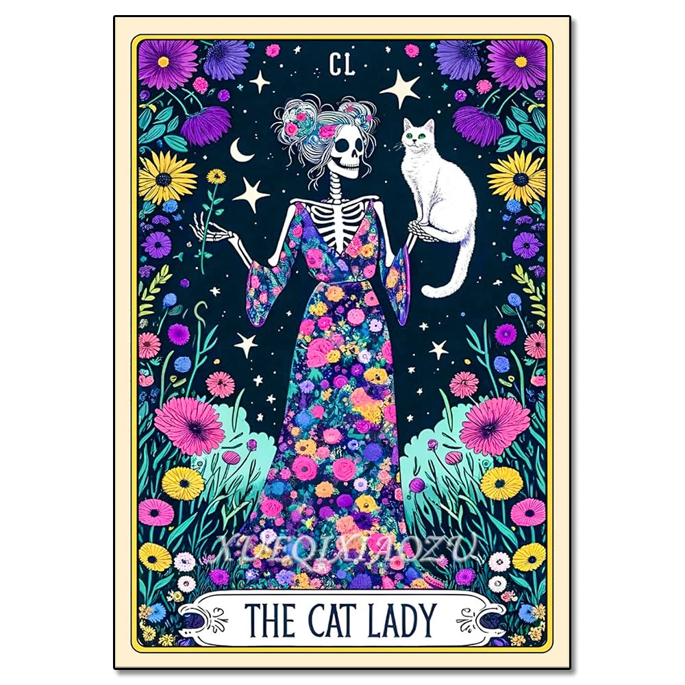 Diamond Art Painting Kit - Skeleton Ladies - Halloween Themes