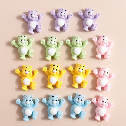 Various Resin Filling Charms for Jewelry Making - Flat Backed, 10 pieces