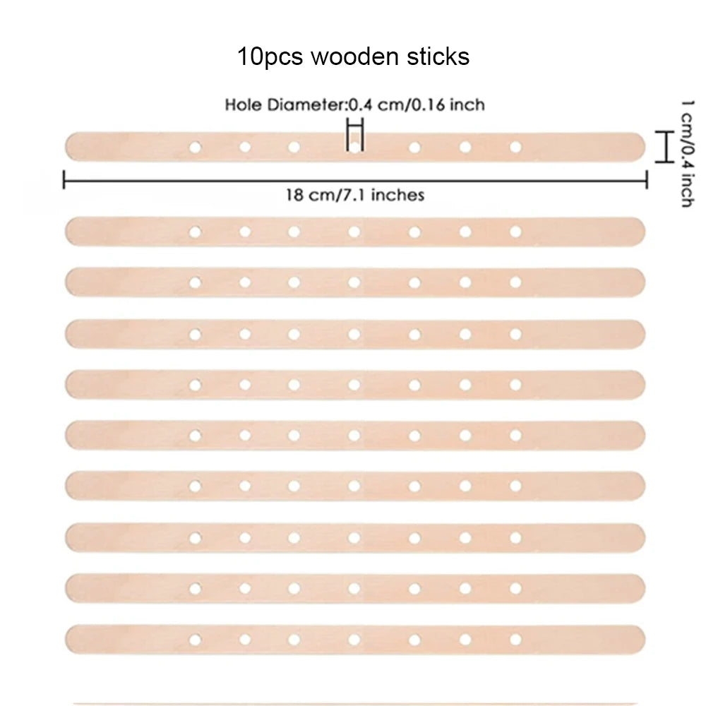 Candle Wicks Sets, Pre-Waxed Cotton Core Wicks with Base Stickers - Handmade Candle Making Tools