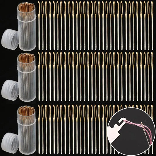 32 pcs Gold Tail Embroidery Sewing Needles