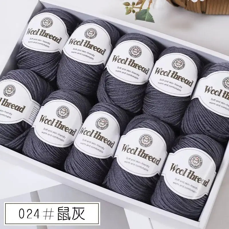 500g Box Set of Skin-friendly 4ply Merino Wool Yarn
