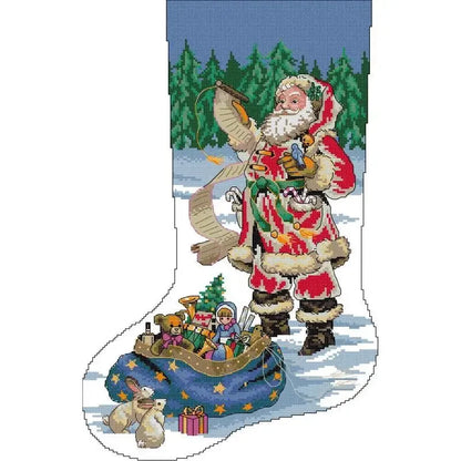 Christmas Stocking Cross Stitch Kits: 11, 14, or 16 CT