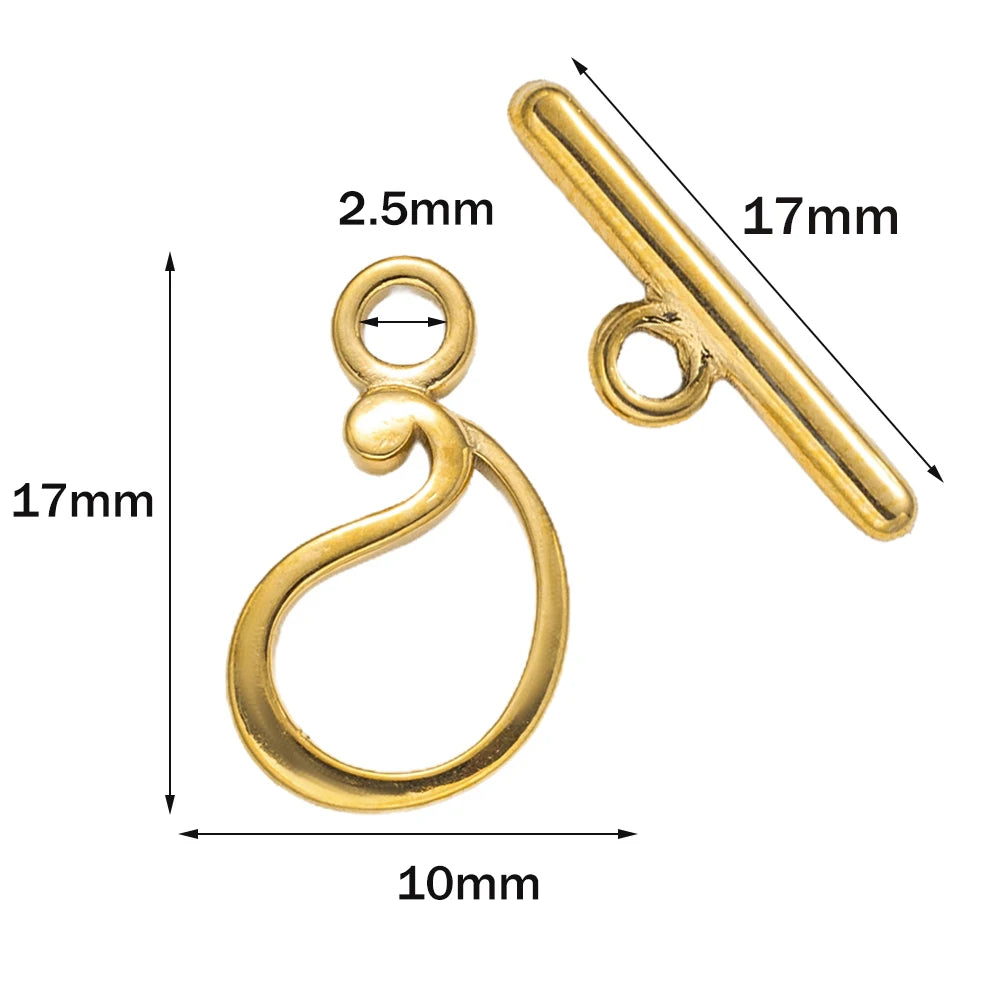 Stainless Steel Jewelry T-Bar Clasp/Connector for Necklace and Bracelet Making