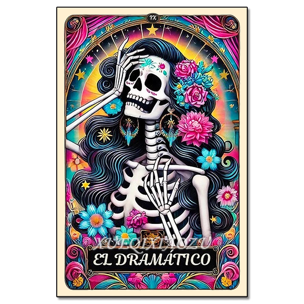 Diamond Art Painting Kit - Skeleton Ladies - Halloween Themes