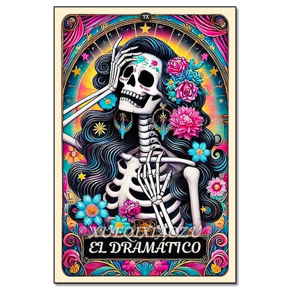 Diamond Art Painting Kit - Skeleton Ladies - Halloween Themes
