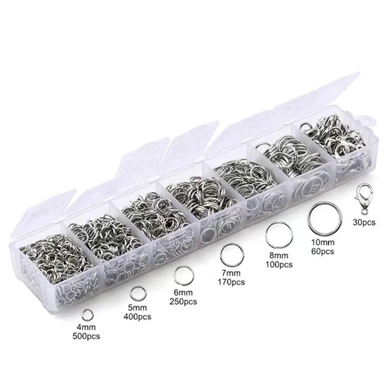 Open Jump Rings and Lobster Clasps Bracelet, Necklace and Earring Making Supplies