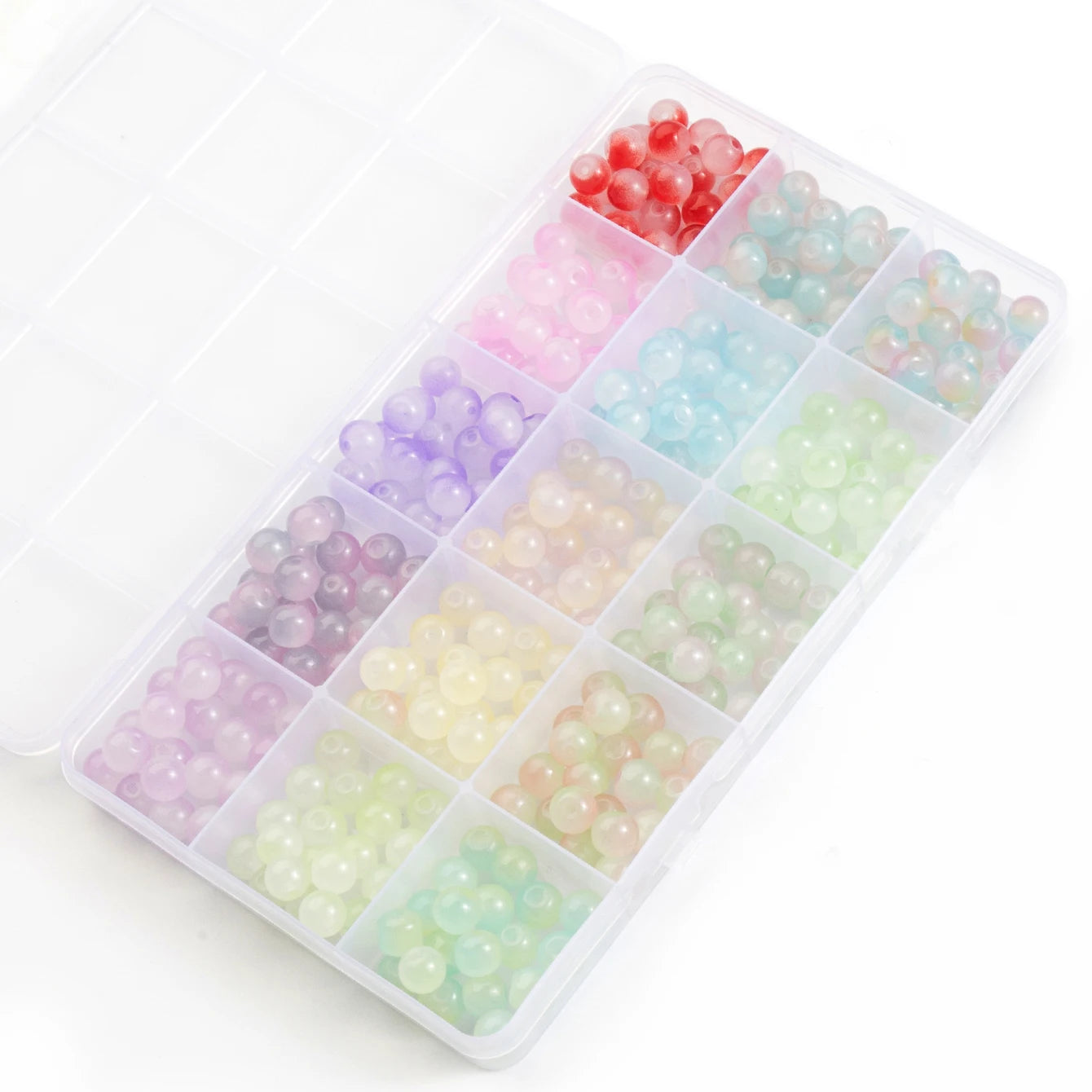 28 Colors - 8mm Round Crystal Beads with 1mm holes - Variety of Colors and Kits