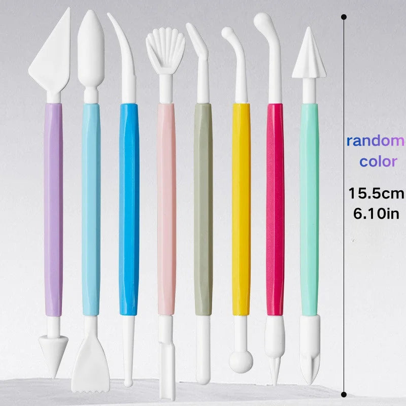 8-piece Set of Ultra-light Clay Tools