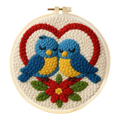 Punch Needle Embroidery Kit - Variety of Birds