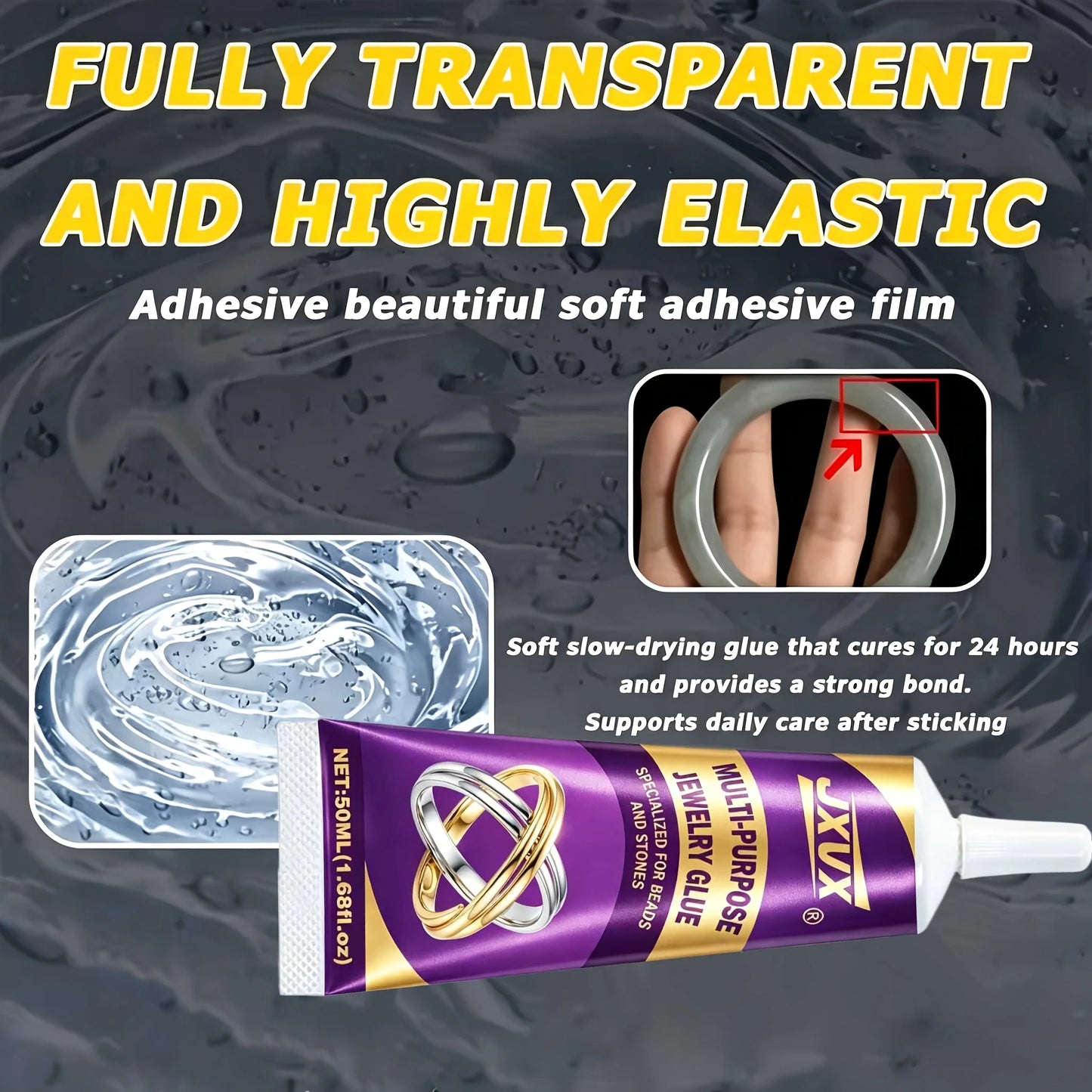 Clear Strong Adhesive - for Gems, Scrapbooking - Has a Precision Tip