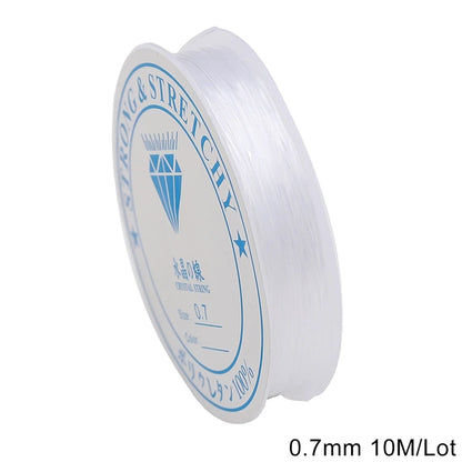 0.25/0.3/0.35/0.4/0.45/0.5/0.6/0.8mm Strong Nylon Beading Thread - Clear Non-Stretch