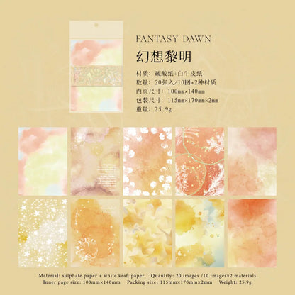 20pcs in each set - Colorful Decorative Papers