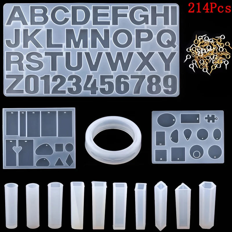 Silicone Molds Kit for Resin Jewelry Casting