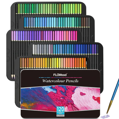 72 or 120 Watercolor Pencil Set