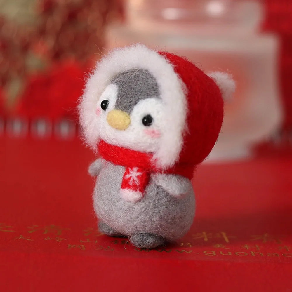 Cute Penguin Wool Felting Kit