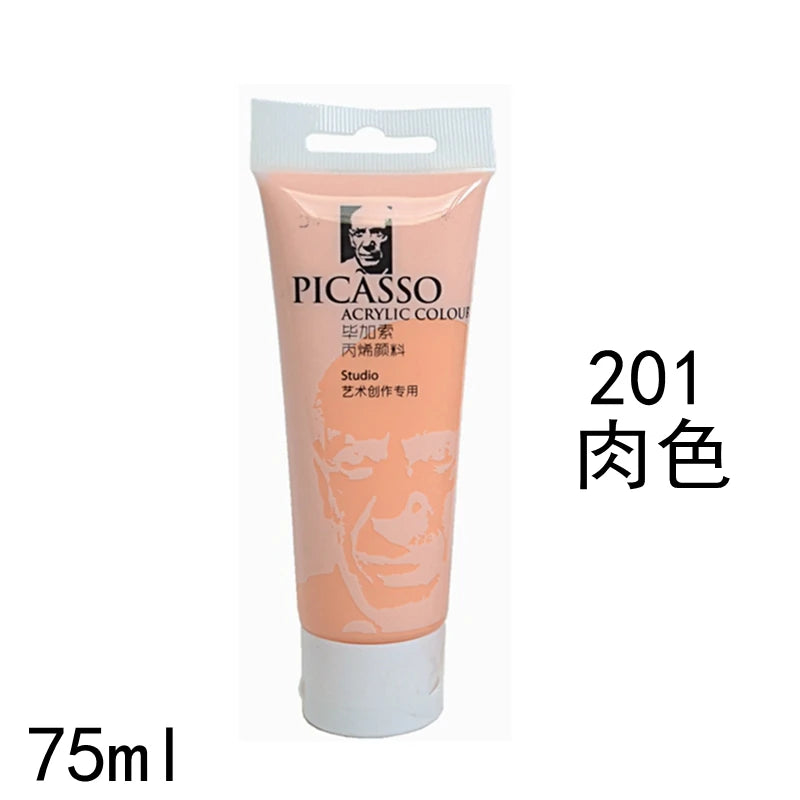 75ml Acrylic Paint Rich Pigments for Canvas. Wood, Watercolor or Multimedia Paper